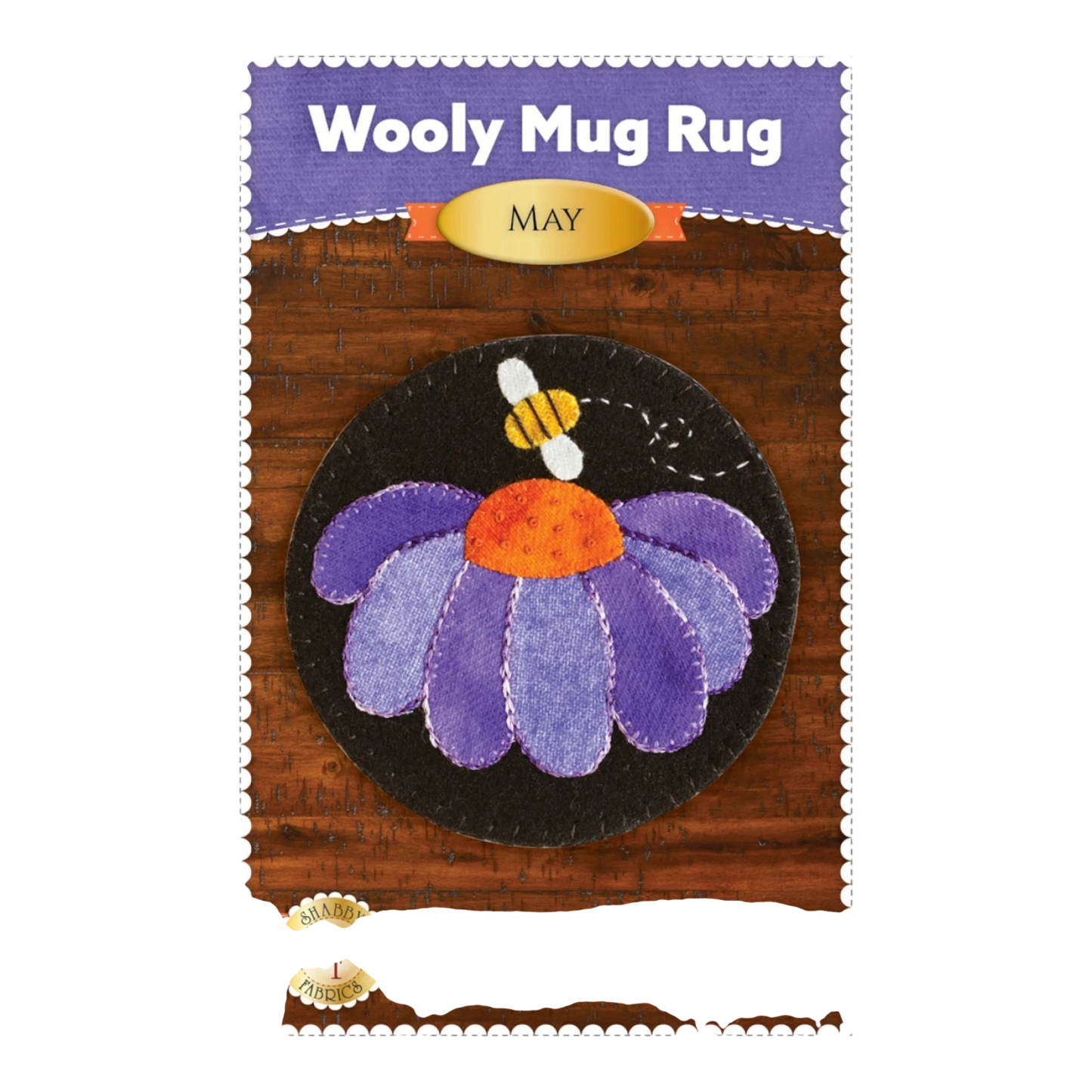Wooly Mug Rug May Pattern