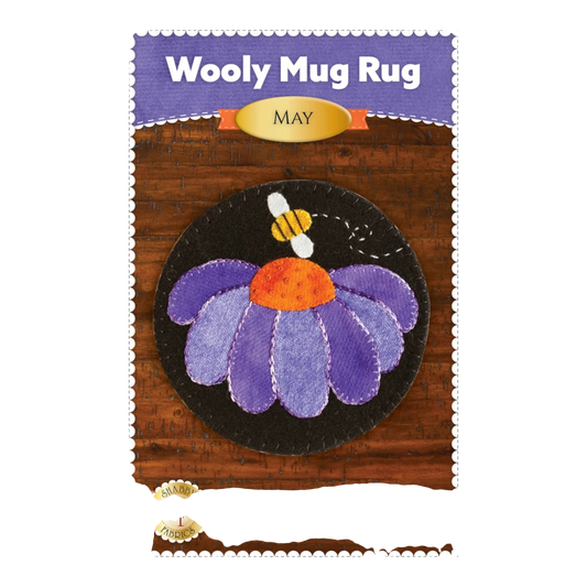 Wooly Mug Rug May Pattern