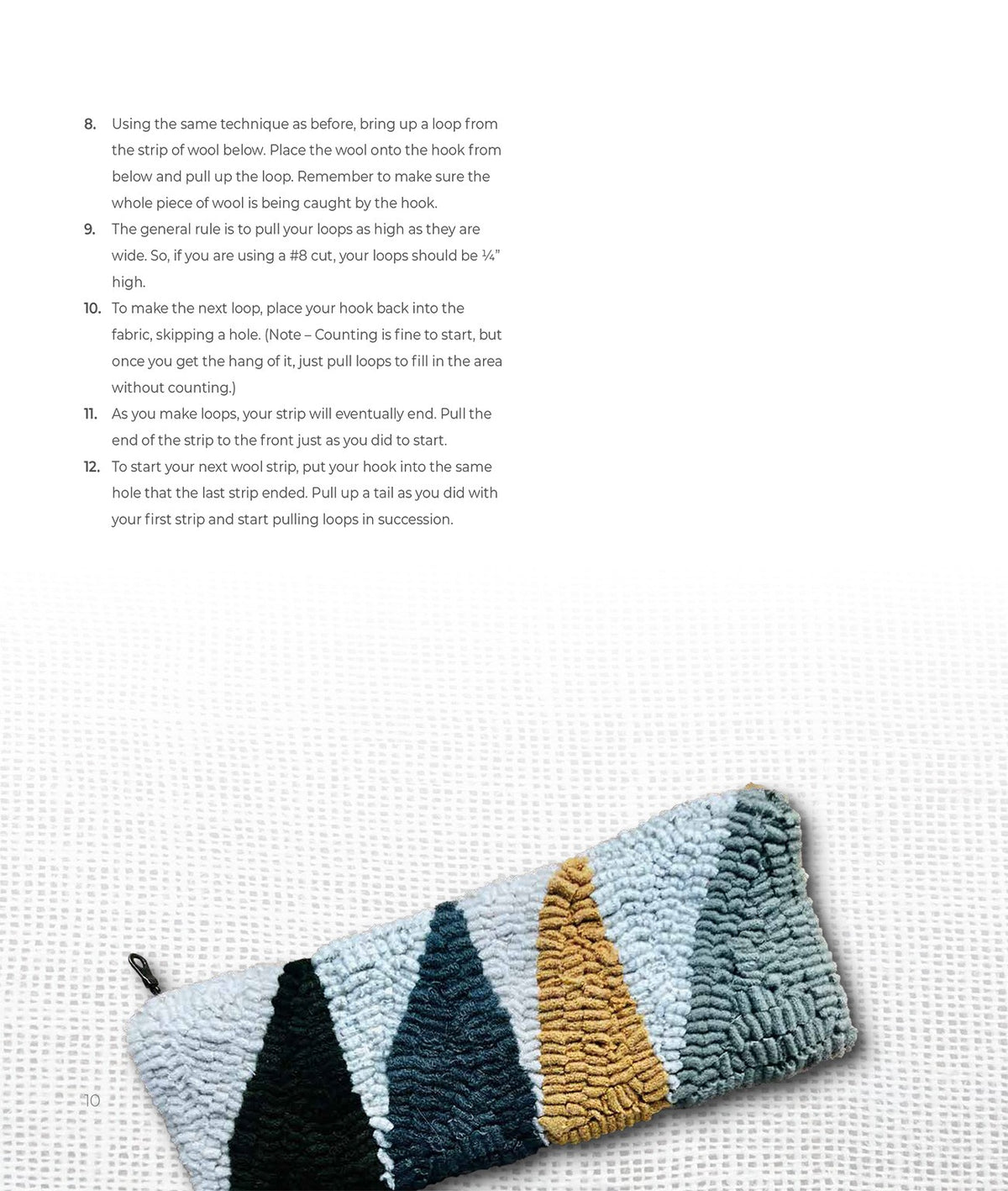 Rug Hooking with Wool Strips BOOK – book preview 3