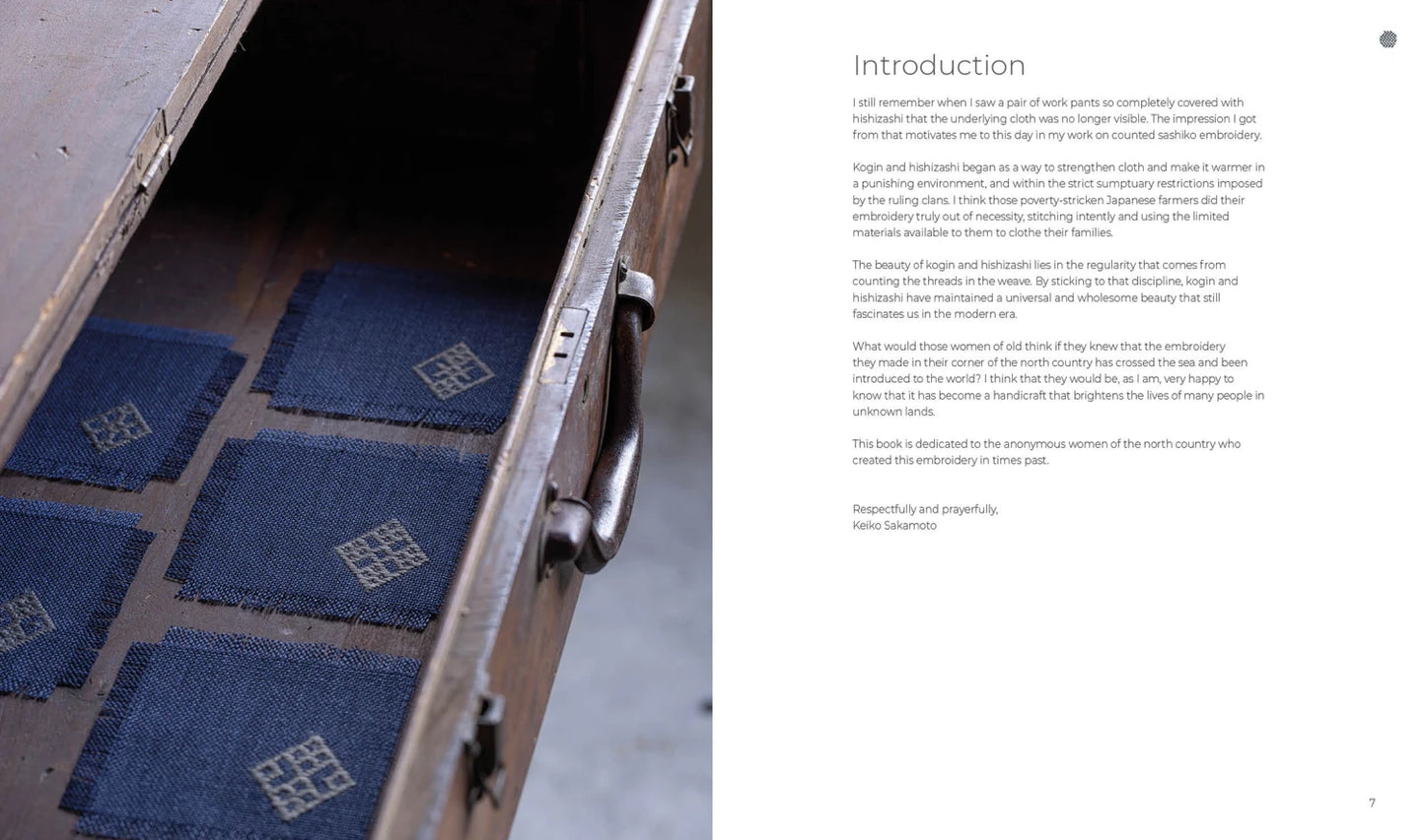Counted Sashiko Embroidery Book