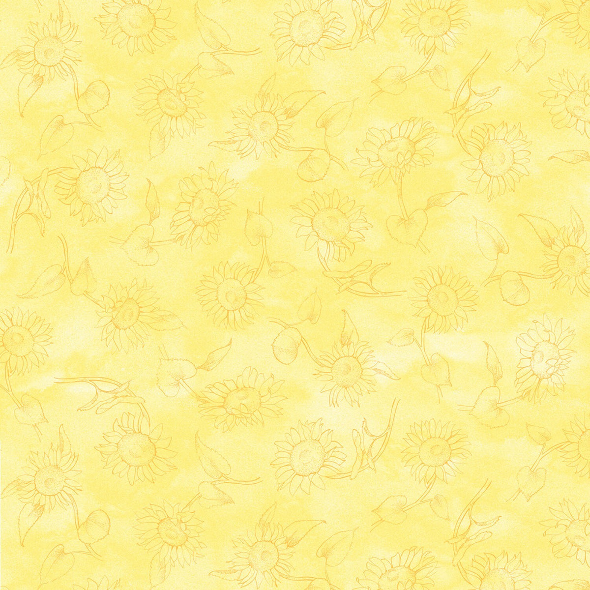 Sunflower Field - Yellow Sunflower Outlines