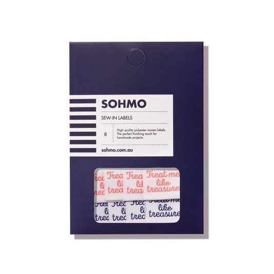 SOHMO Sew-in Labels - Handmade Scallop sewing and quilting product
