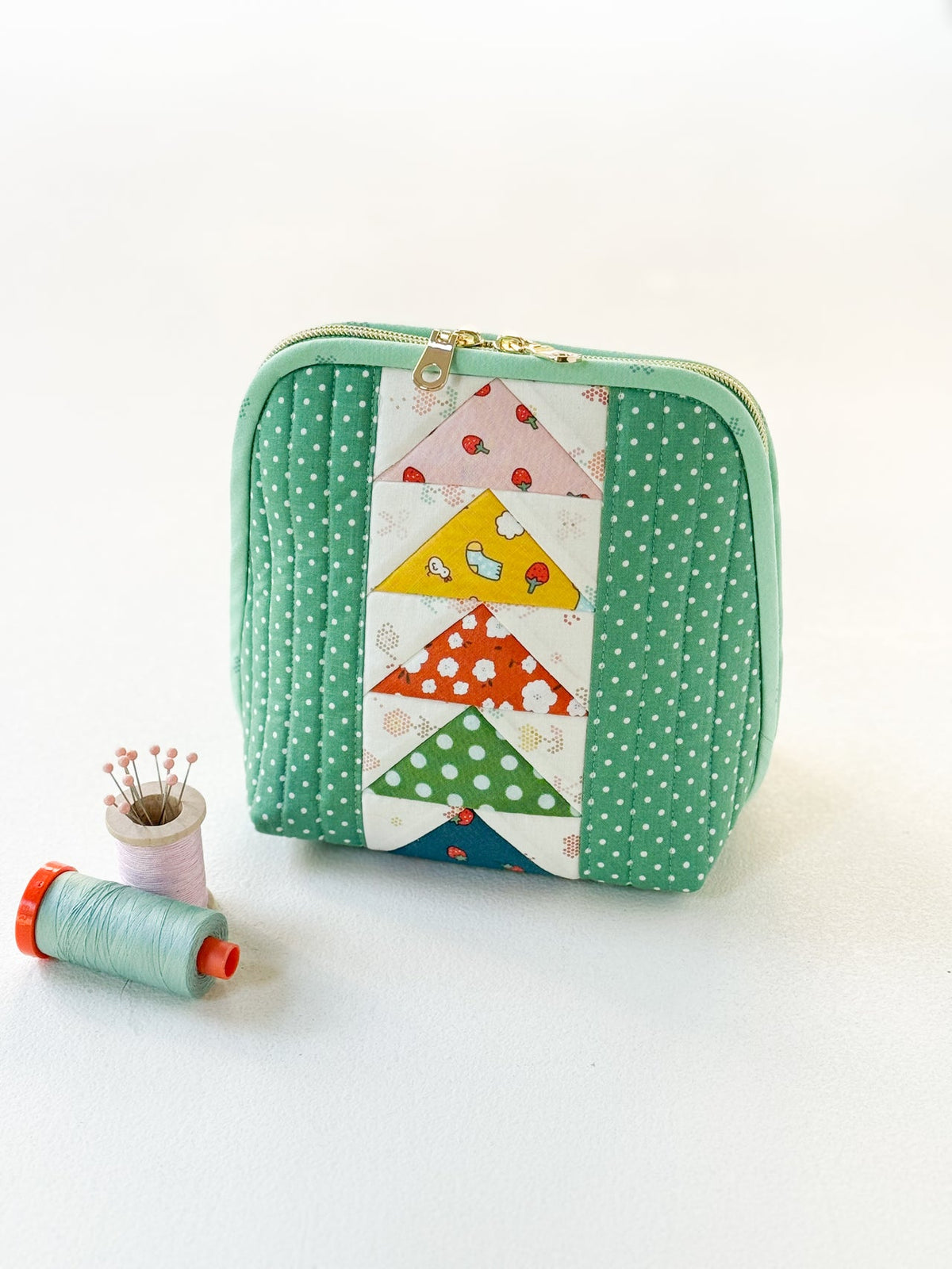 Flying Geese Pouch Trio Bag Pattern – project example 2