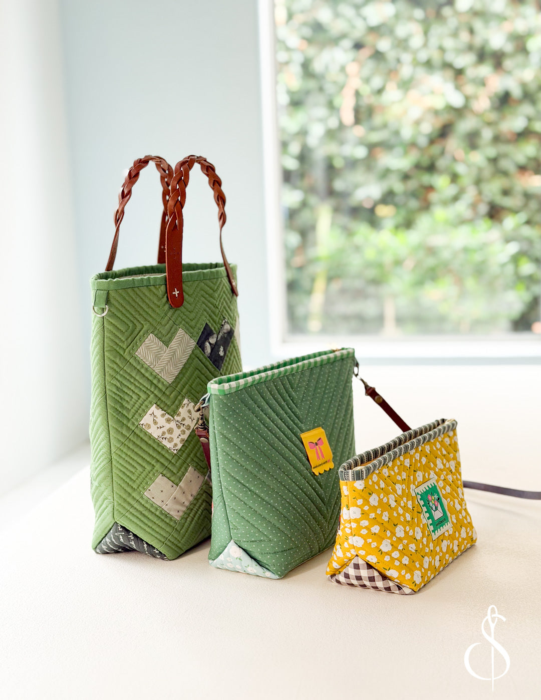 Sweetheart Trio Bag Pattern – project example 2