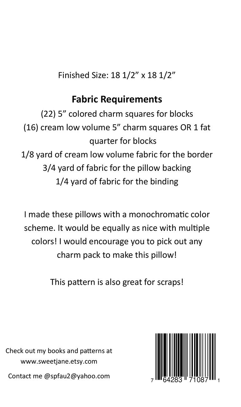 Ring Around the Rosie Cushion Pattern for bag making and sewing projects