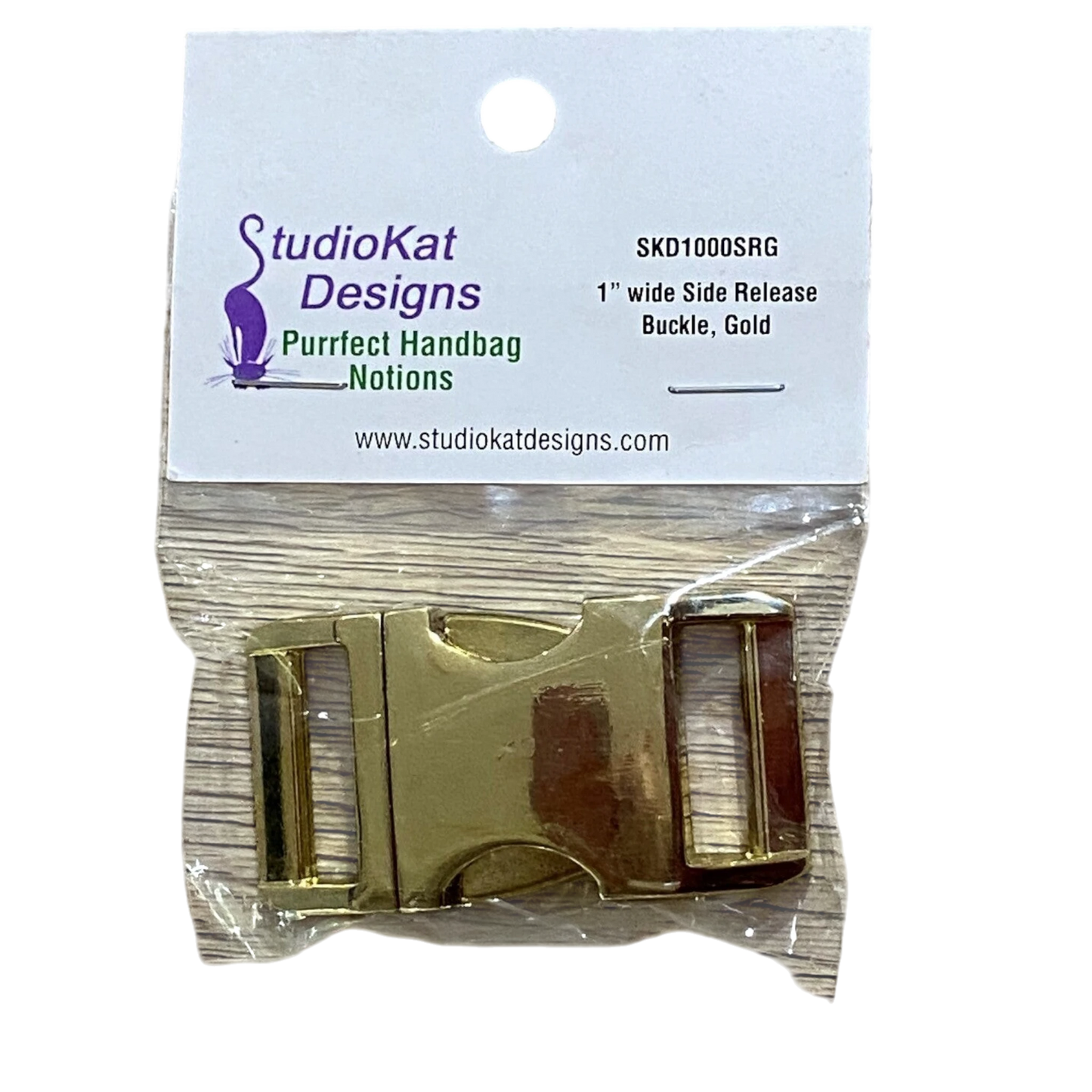 SKD - 25 mm Side Release Buckle Gold for bag making and sewing projects