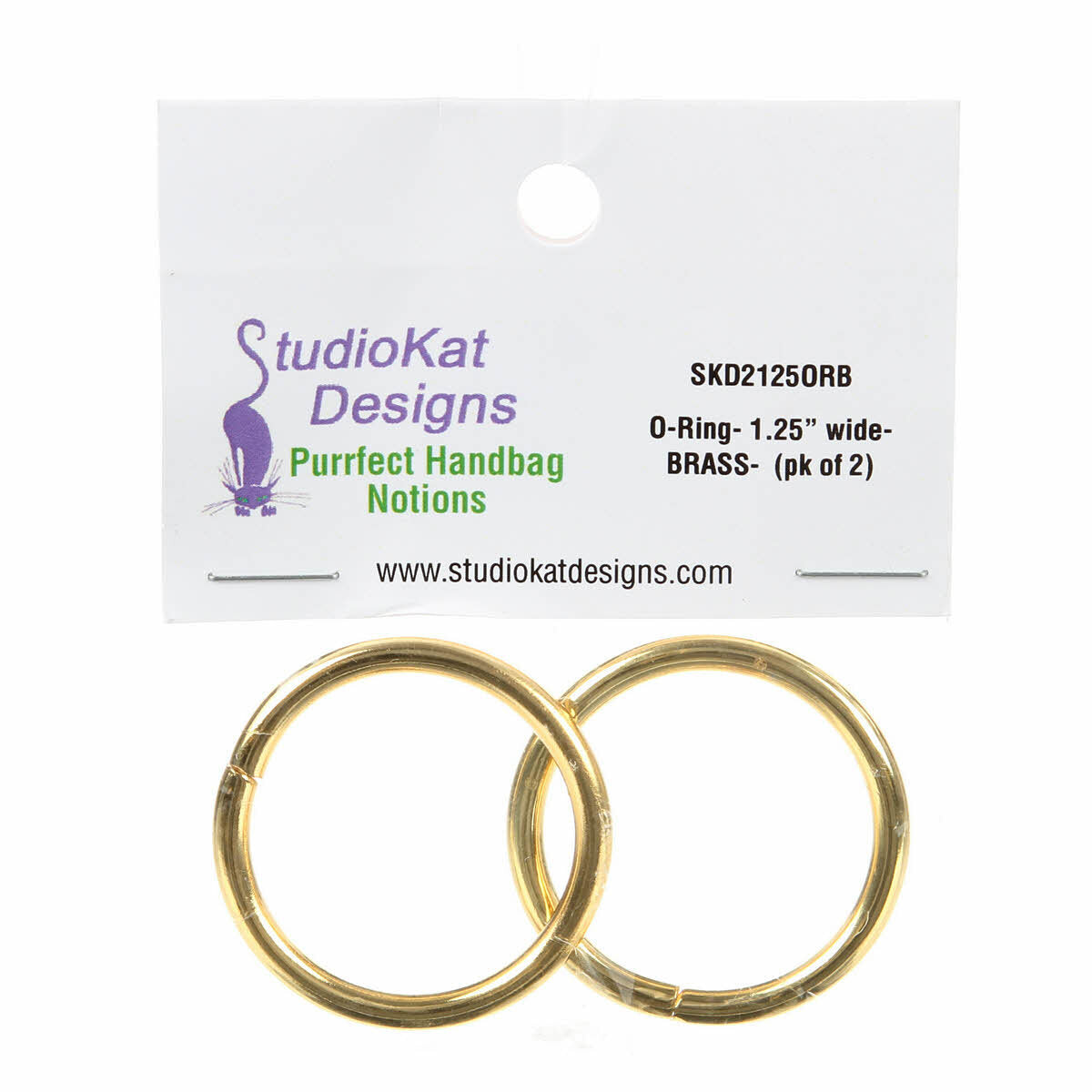 Studio Kat Designs O-Rings - 1-1/4in - Brass