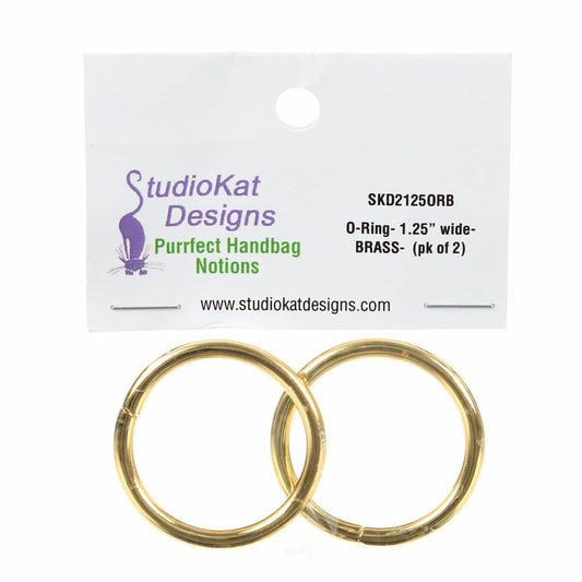 Studio Kat Designs O-Rings - 1-1/4in - Brass