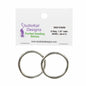 SKD - 32 mm O-Rings Nickel 2pk for bag making and sewing projects