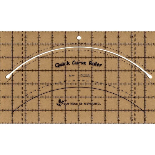 Quick Curve Ruler - Sew Kind of Wonderful for precise cutting, marking and patchwork