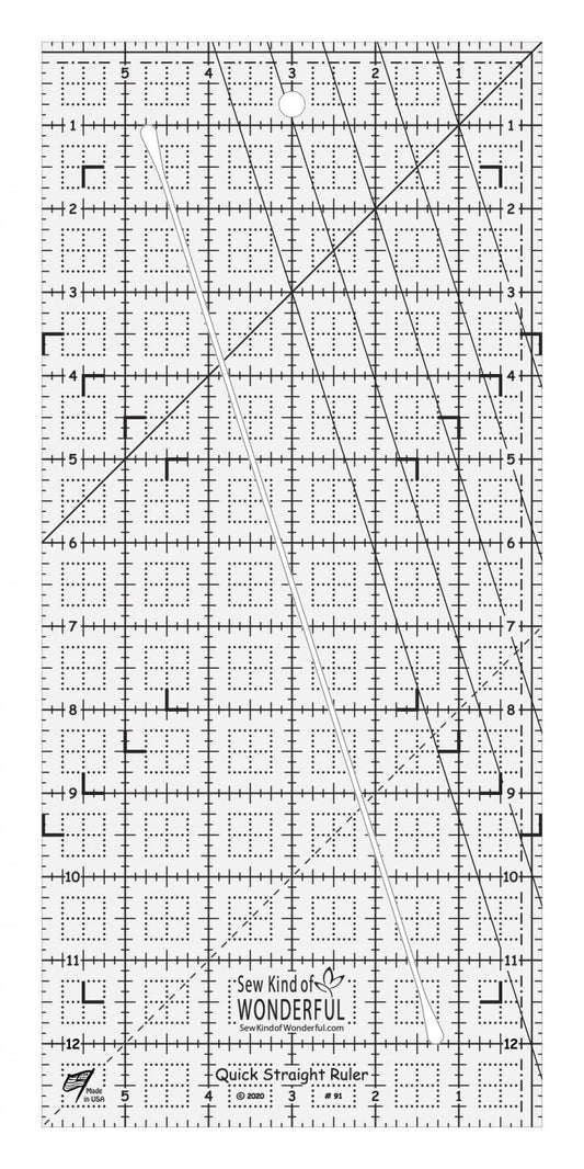 Quick Straight Ruler for precise cutting, marking and patchwork