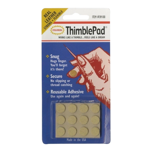 Thimblepad Leather Adhesive Thimble for hand sewing, quilting and needlework