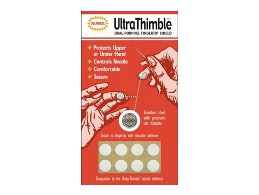 Ultra Thimble for hand sewing, quilting and needlework