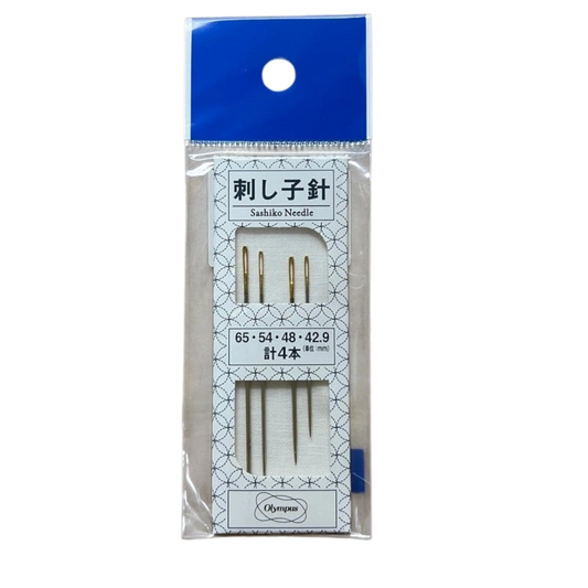 Sashiko Needles Assorted Sizes 4pk , piecing and stitching