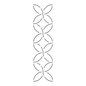 Quilt Stencil | Pumpkin Seed Border 64 mm for precise cutting, marking and patchwork