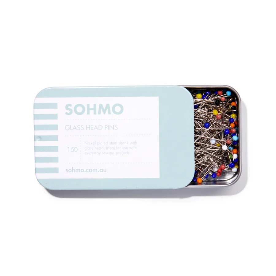 SOHMO Glass Head Pins - Heatproof Dressmaking Pins, Pack of 150