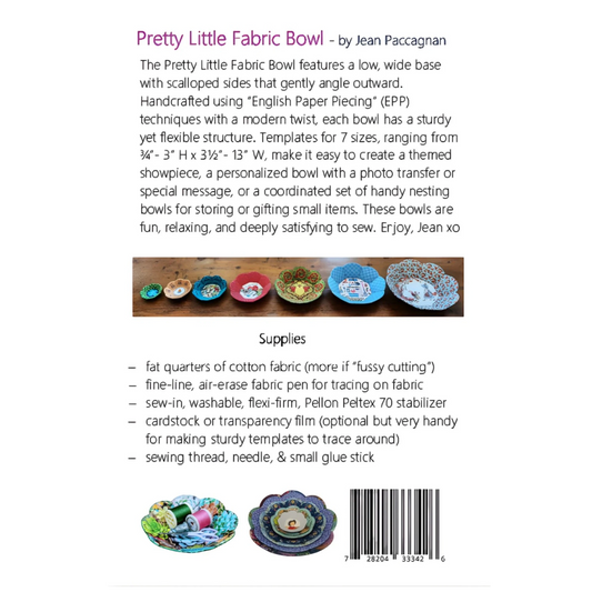The Pretty Little Fabric Bowl Pattern
