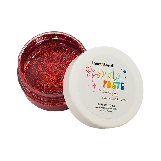 Sparkle Paste - Fire Truck | Vibrant Red Glitter Texture Gel for Crafts