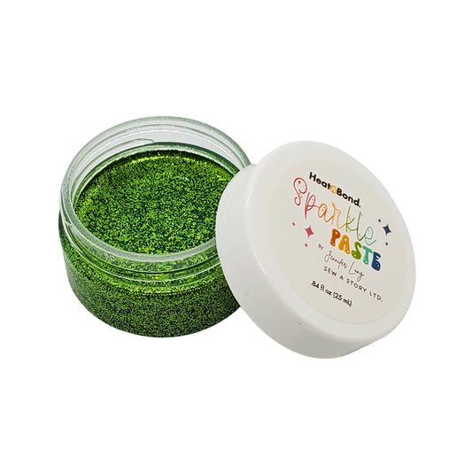 Sparkle Paste - Grass | Vibrant Green Glitter Texture Gel for Stenciling & Crafts