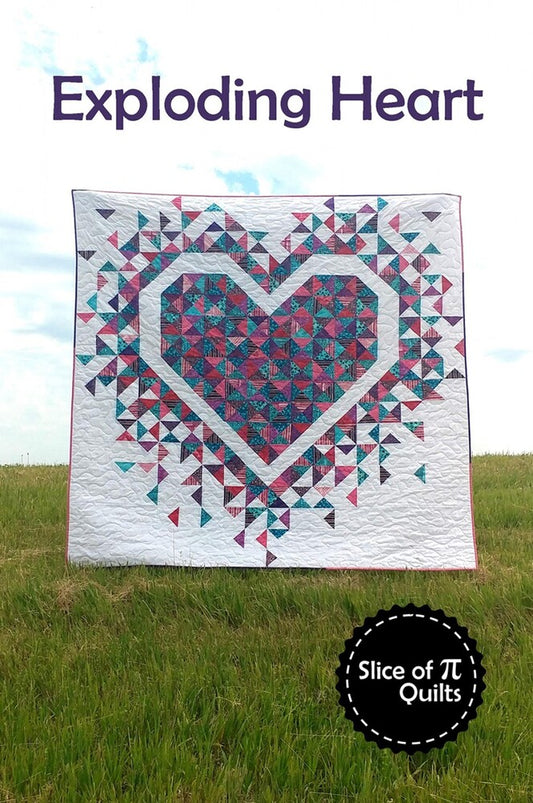 Exploding Heart Quilt Pattern , quilting and craft projects