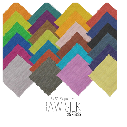 Raw Silk 5in Squares 25pc