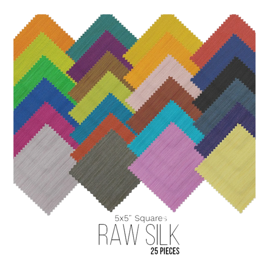 Raw Silk Fat Quarter Bundle 25pc