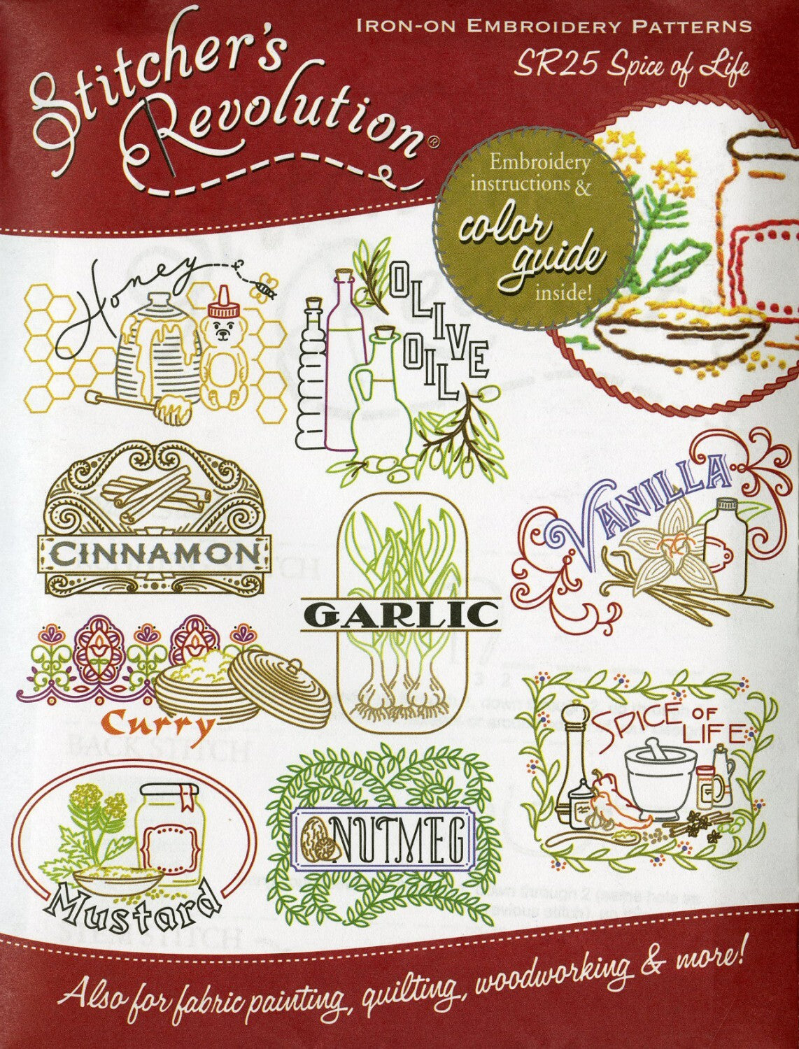 Stitcher's Revolution Transfer Pattern Spice Of Life , quilting and craft projects