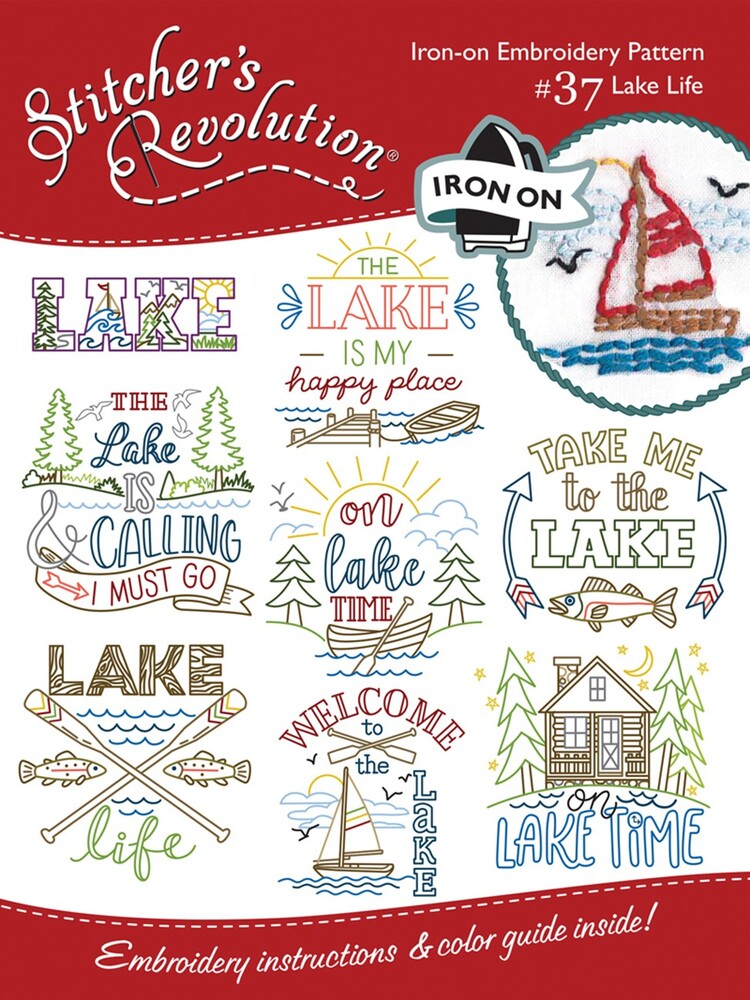 Stitcher's Revolution Transfer Pattern Lake Life , quilting and craft projects