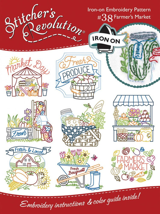 Stitcher's Revolution Transfer Pattern - FARMERS MARKET , quilting and craft projects