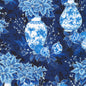 Holiday Flourish Festive Finery - Vases Navy w/Metallic sewing and quilting product
