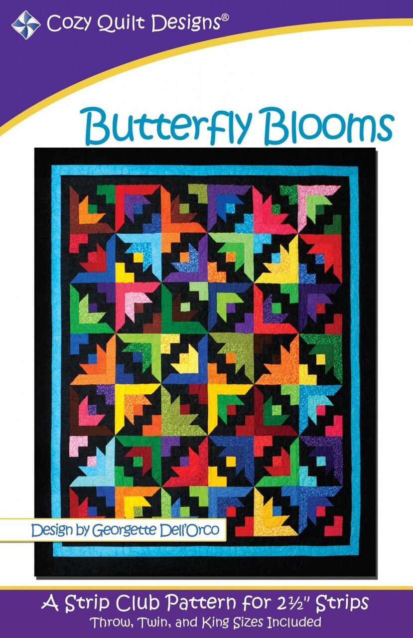 Cozy Strip Club BUTTERFLY BLOOMS Quilt Pattern , quilting and craft projects