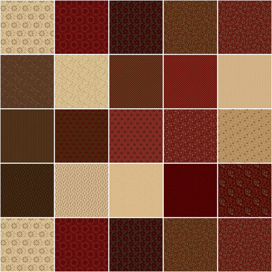 Redwood Cupboard 254 mm Squares 42pc sewing and quilting product
