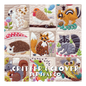 Everything Fabric Critter & Clover book cover featuring colorful wool and cotton appliqué animal embroidery blocks.