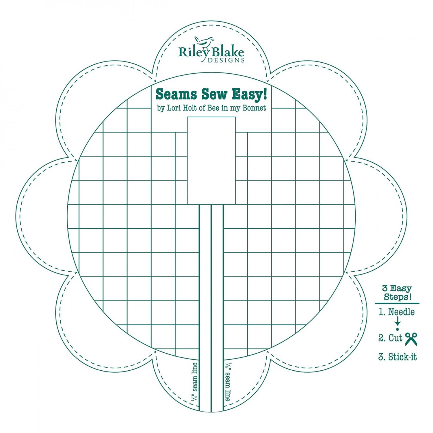 Lori Holt Seam Guide In Colour Jade sewing and quilting product