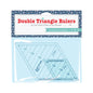 Lori Holt - Double Triangle Ruler - set of 2 for precise cutting, marking and patchwork