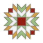 Gingham Star Needle Minder , quilting and needlework