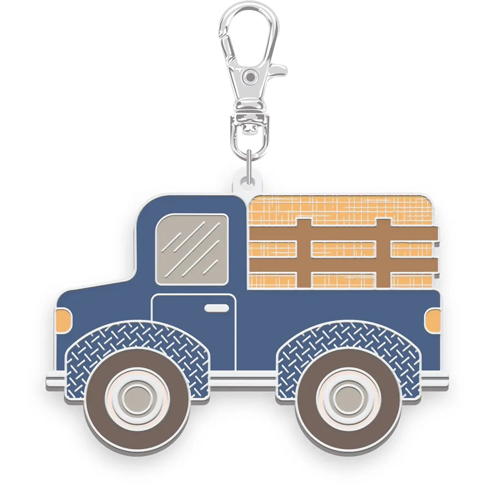 Lori Holt Farmer's Daughter Enamel Happy Charm Haulin' Hay Truck sewing and quilting product