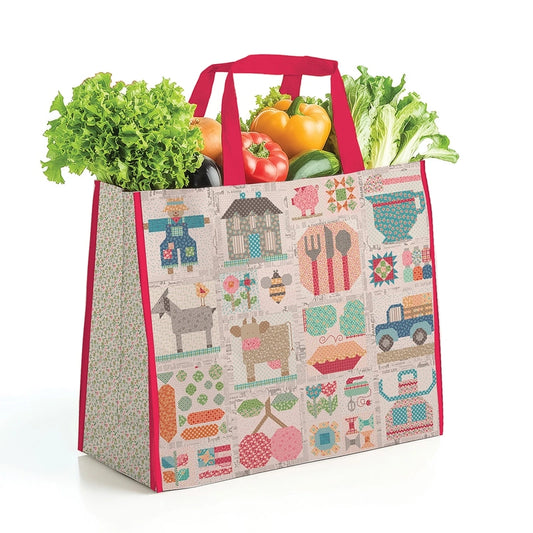 Lori Holt Farmer's Daughter Vinyl Tote for bag making, sewing and craft projects