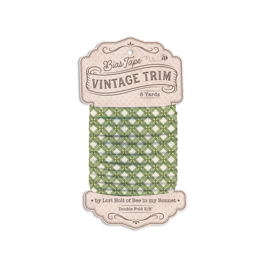 Lori Holt 3/8 inch Double Fold Bias Tape Tablecloth Olive