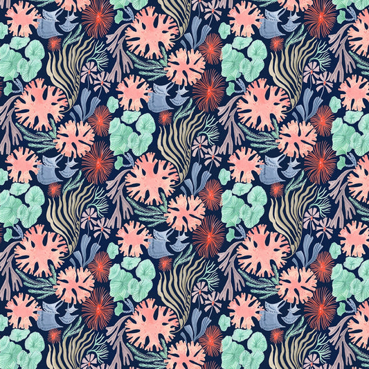 Illuminary Sea - Patriot Sea Floral sewing and quilting product