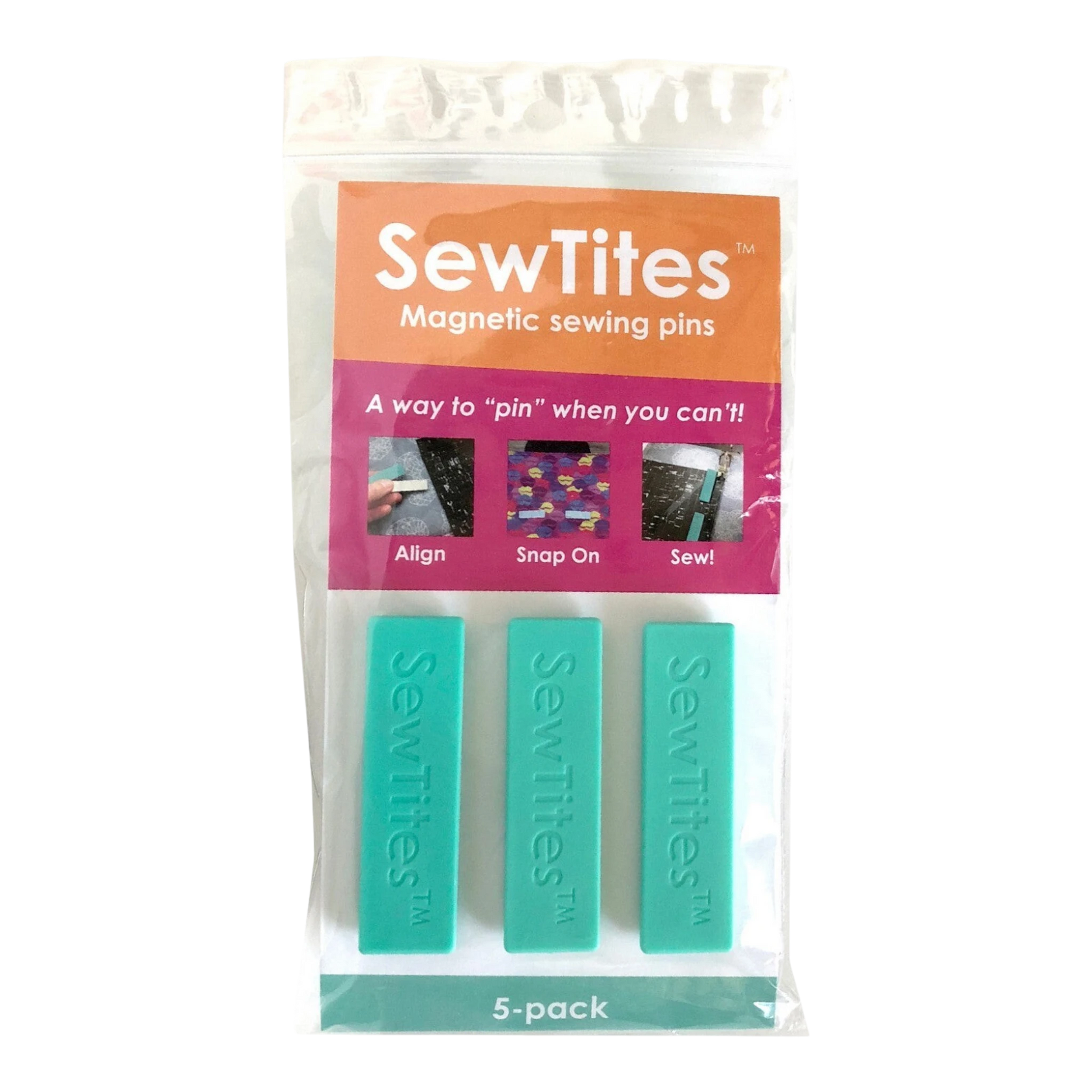 SewTites Magnetic Pin 5 Pack , quilting and needlework