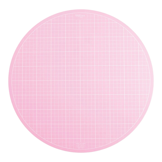 Sue Daley Round Rotating Cutting Mat 10in Pink