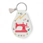 Lori Holt Leather Circle Key Chain My Happy Place Sewing Machine sewing and quilting product