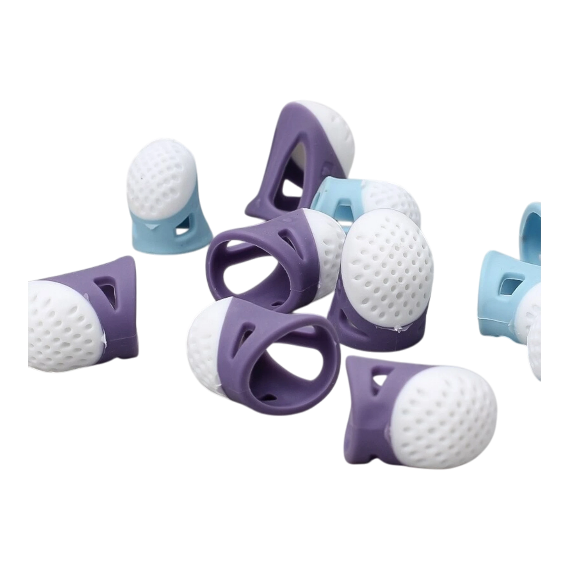 Silicone Thimble Large Size - Purple for hand sewing, quilting and needlework