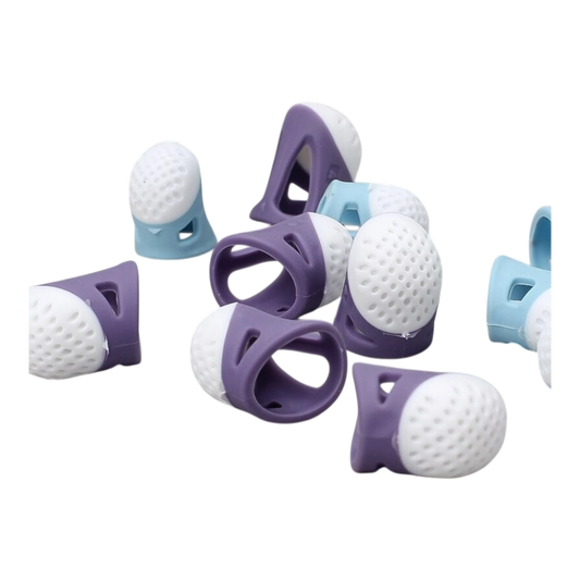 Silicone Thimble Large Size - Purple for hand sewing, quilting and needlework