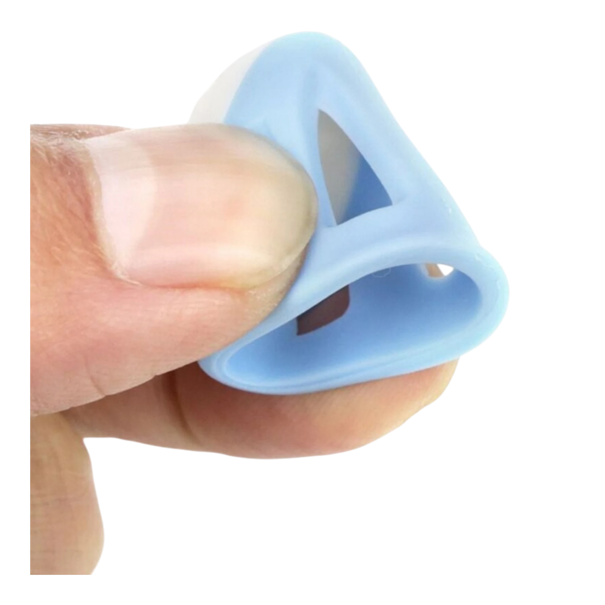 Silicone Thimble Medium / Small Size - Light Blue for hand sewing, quilting and needlework