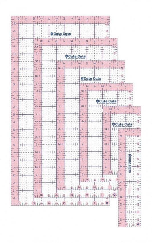 Lori Holt Rectangular Ruler Pack for precise cutting, marking and patchwork