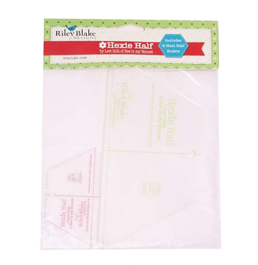 Lori Holt Half Hexie Ruler Set for precise cutting, marking and patchwork