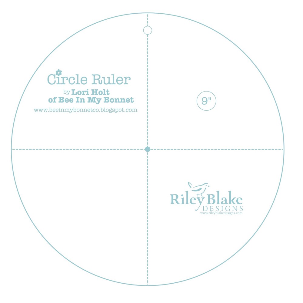 Lori Holt Circle Ruler - 152 mm for precise cutting, marking and patchwork