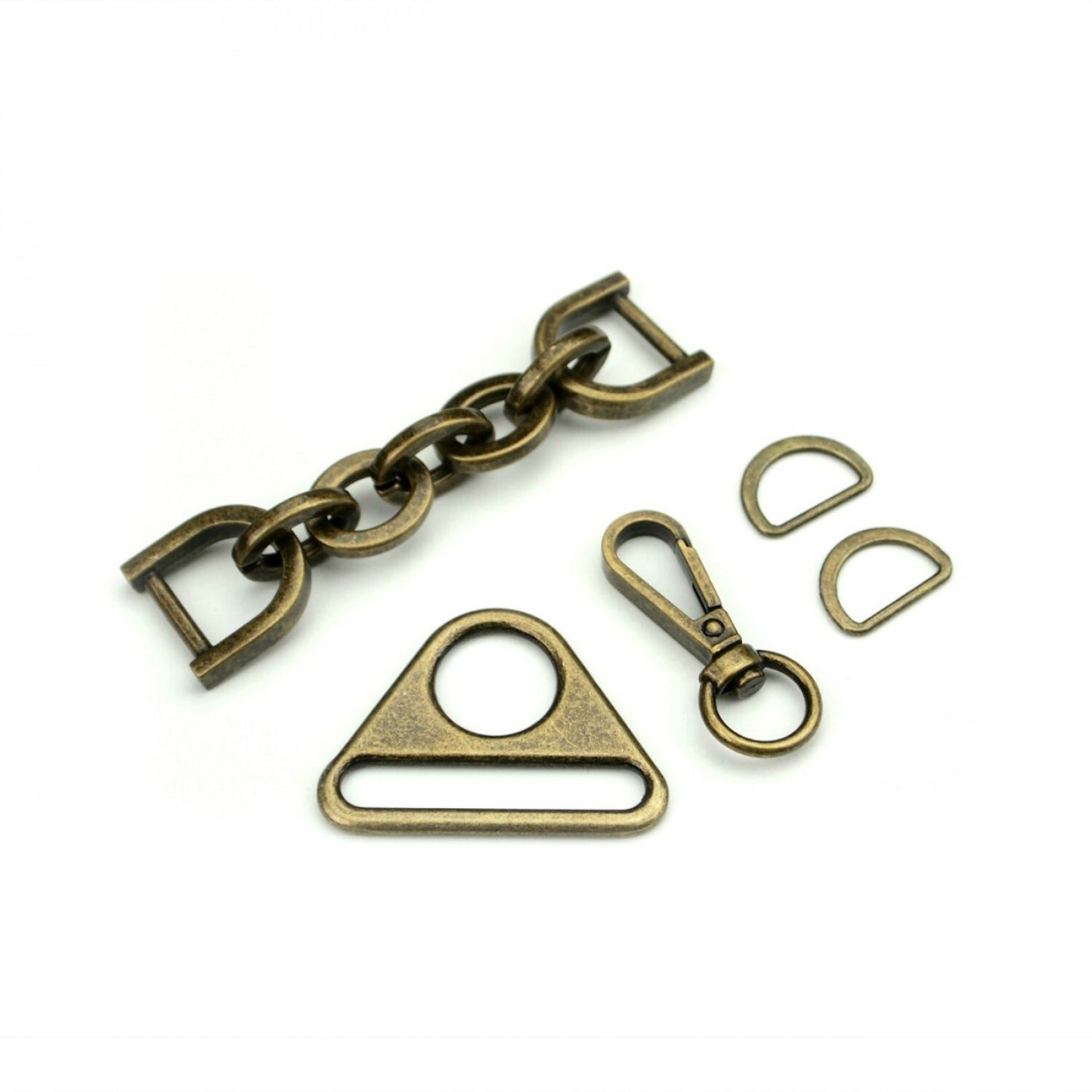 Sallie Tomato Backpack Hardware Kit Antique for bag making and sewing projects